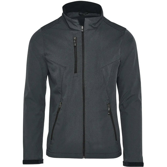Charcoal - Front - SG Mens Signature Tagless Soft Shell Jacket