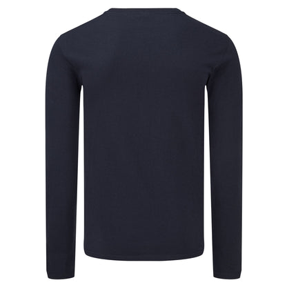 Deep Navy - Back - Fruit of the Loom Mens Iconic 150 Classic Long-Sleeved T-Shirt