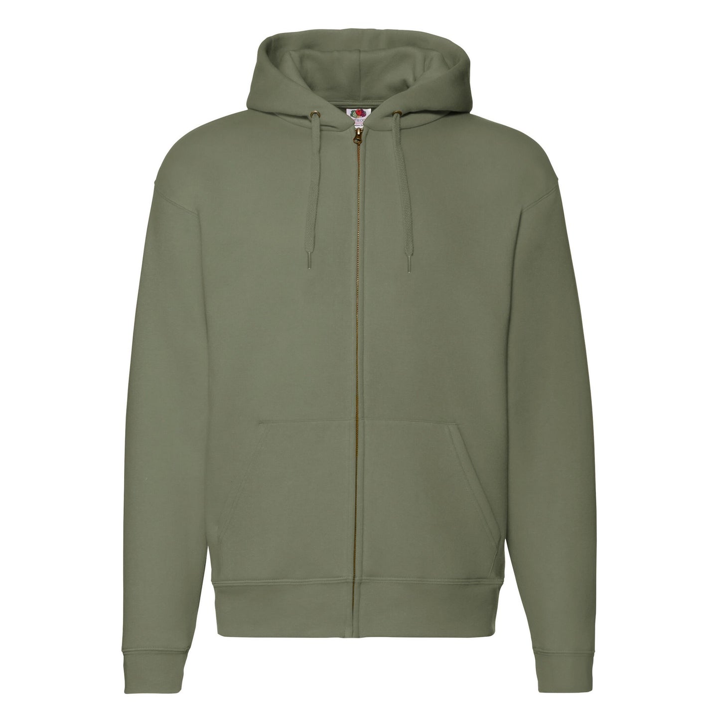 Classic Olive - Front - Fruit of the Loom Mens Premium Full Zip Hoodie
