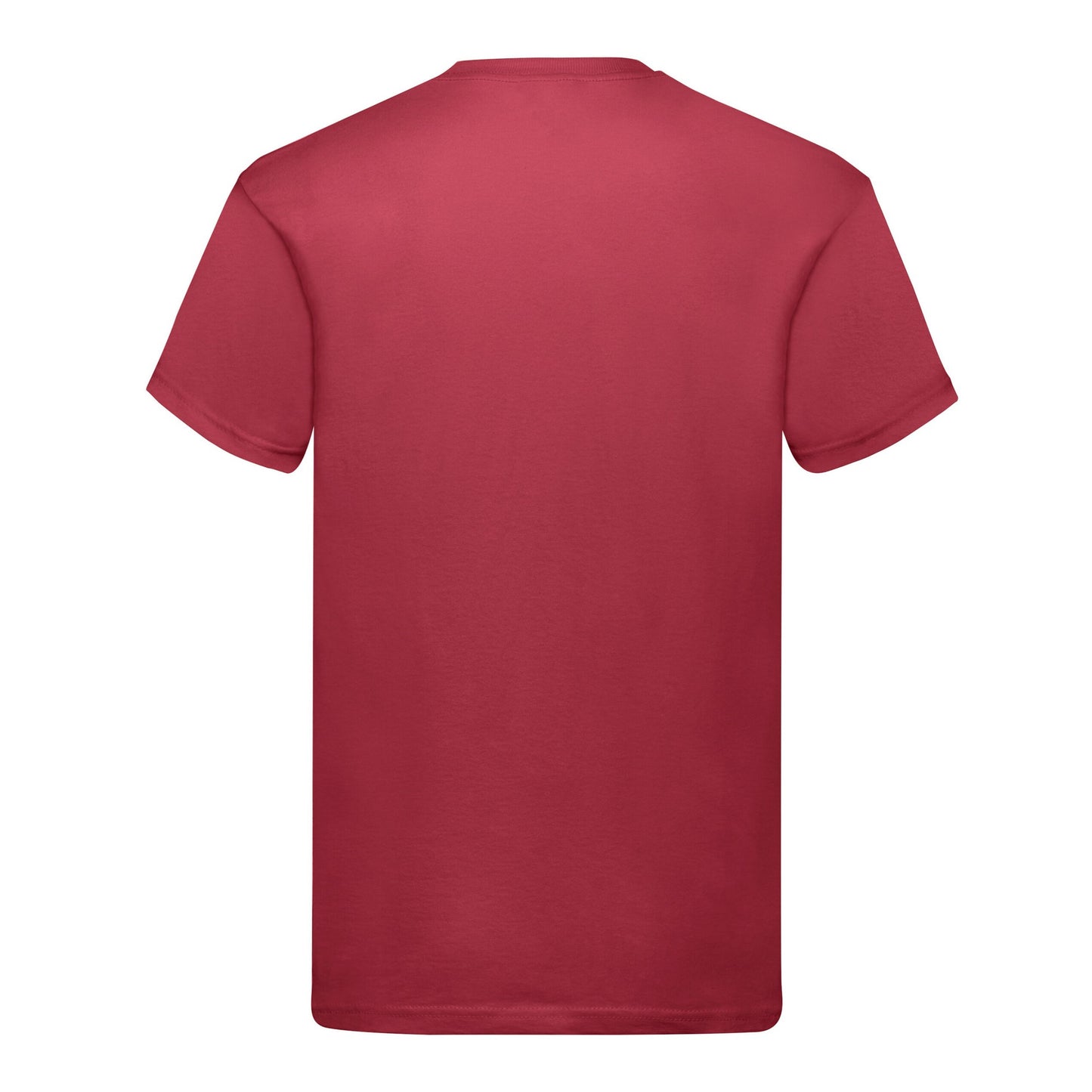 Brick Red - Back - Fruit Of The Loom Mens Original T-Shirt
