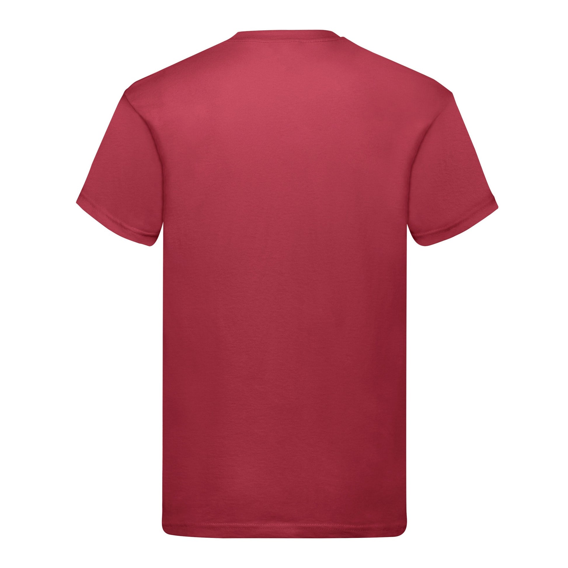Brick Red - Back - Fruit Of The Loom Mens Original T-Shirt