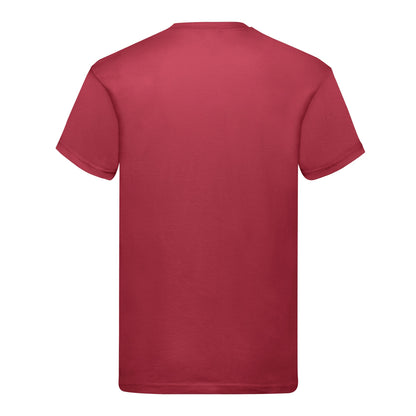 Brick Red - Back - Fruit Of The Loom Mens Original T-Shirt