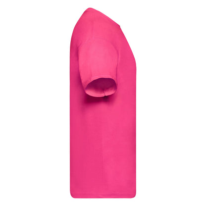 Fuchsia - Side - Fruit Of The Loom Mens Original T-Shirt