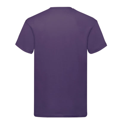 Purple - Back - Fruit Of The Loom Mens Original T-Shirt