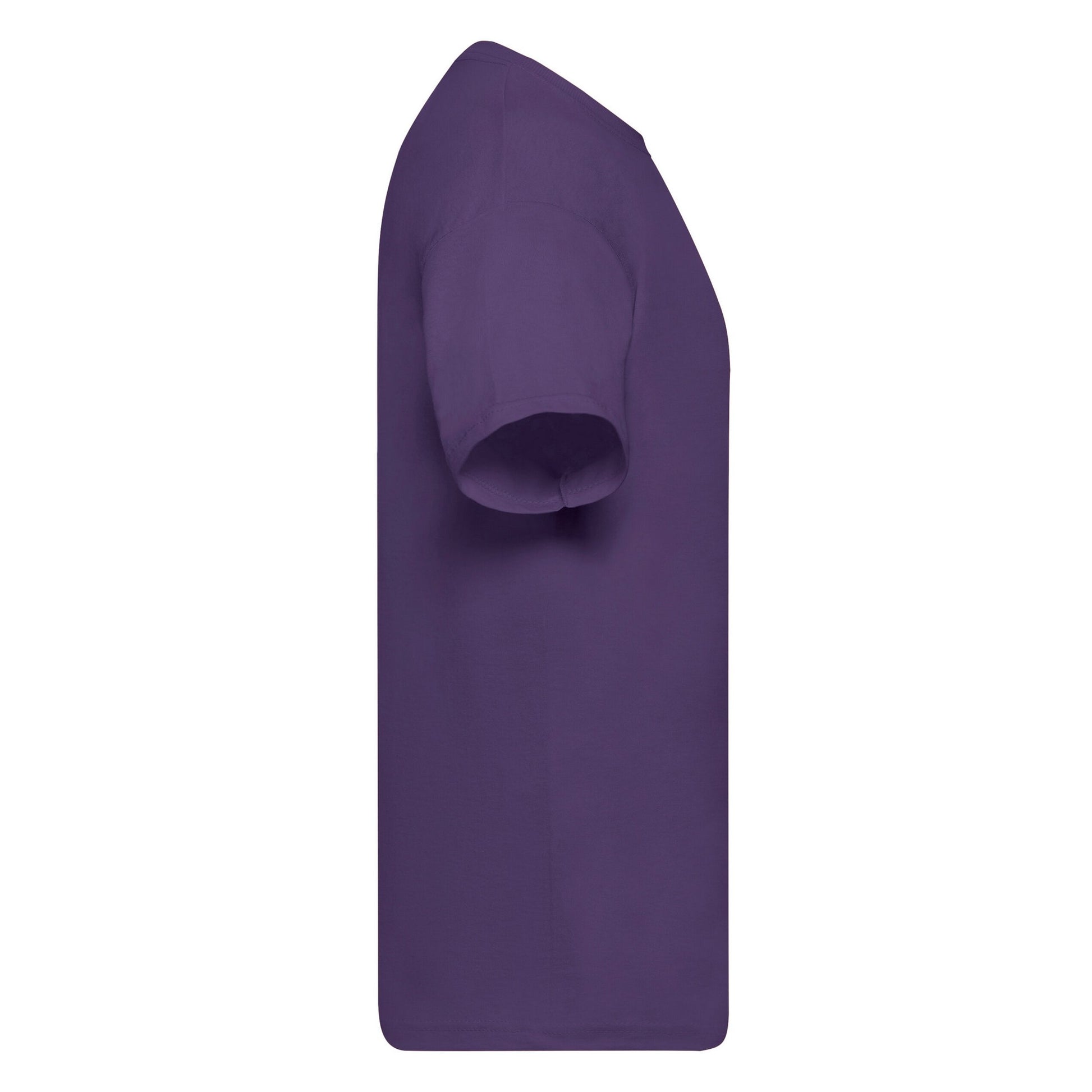 Purple - Side - Fruit Of The Loom Mens Original T-Shirt
