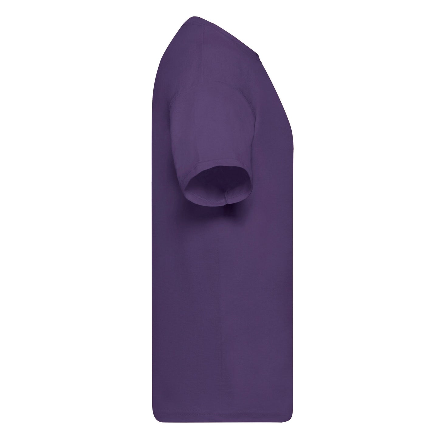 Purple - Side - Fruit Of The Loom Mens Original T-Shirt