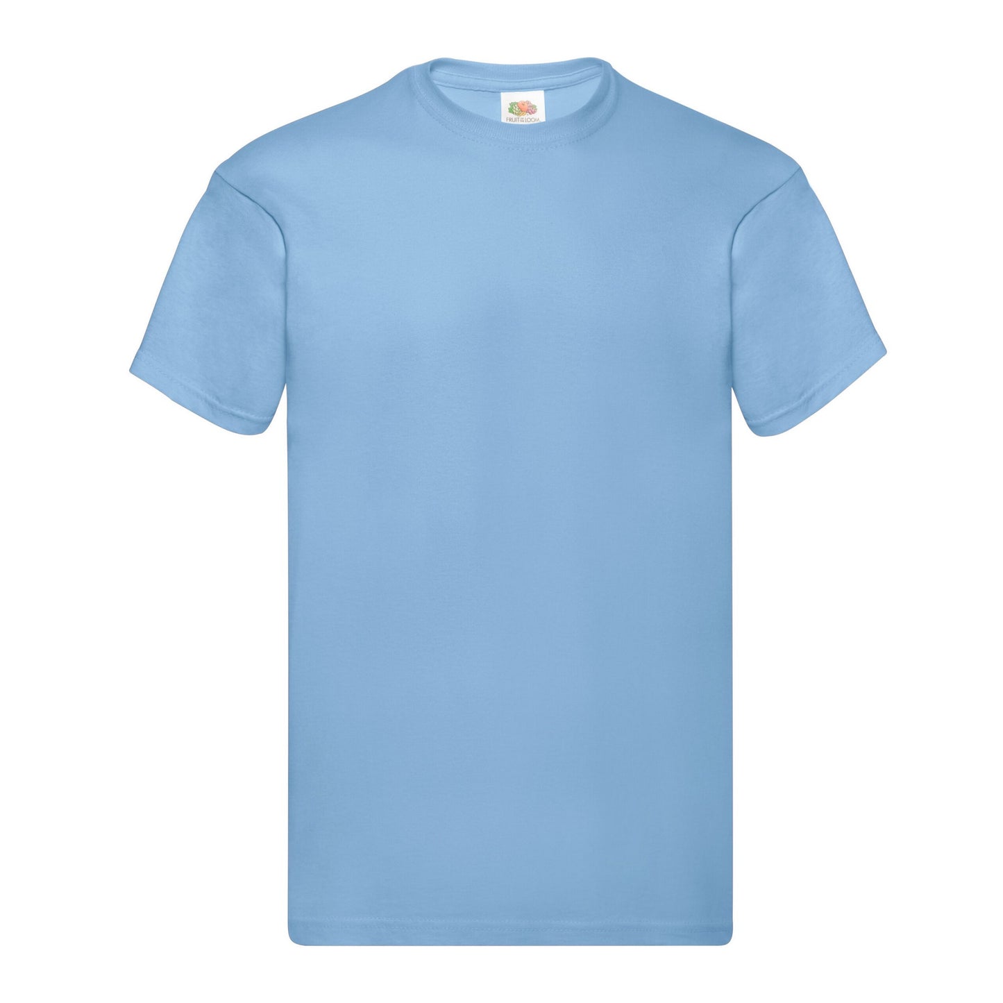 Sky Blue - Front - Fruit Of The Loom Mens Original T-Shirt