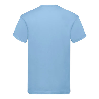 Sky Blue - Back - Fruit Of The Loom Mens Original T-Shirt