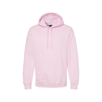 Light Pink - Front - Gildan Unisex Adult Softstyle Fleece Midweight Hoodie