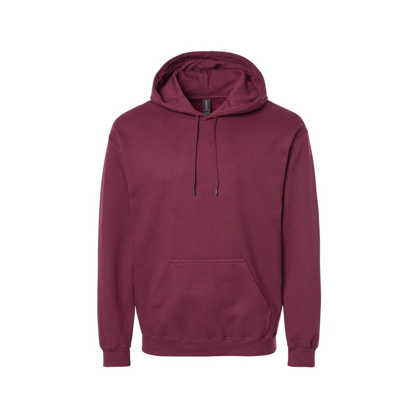 Maroon - Front - Gildan Unisex Adult Softstyle Fleece Midweight Hoodie