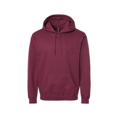 Maroon - Front - Gildan Unisex Adult Softstyle Fleece Midweight Hoodie