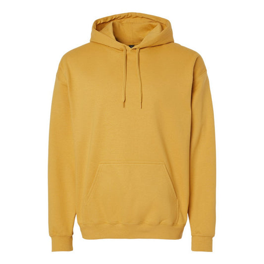 Mustard - Front - Gildan Unisex Adult Softstyle Fleece Midweight Hoodie