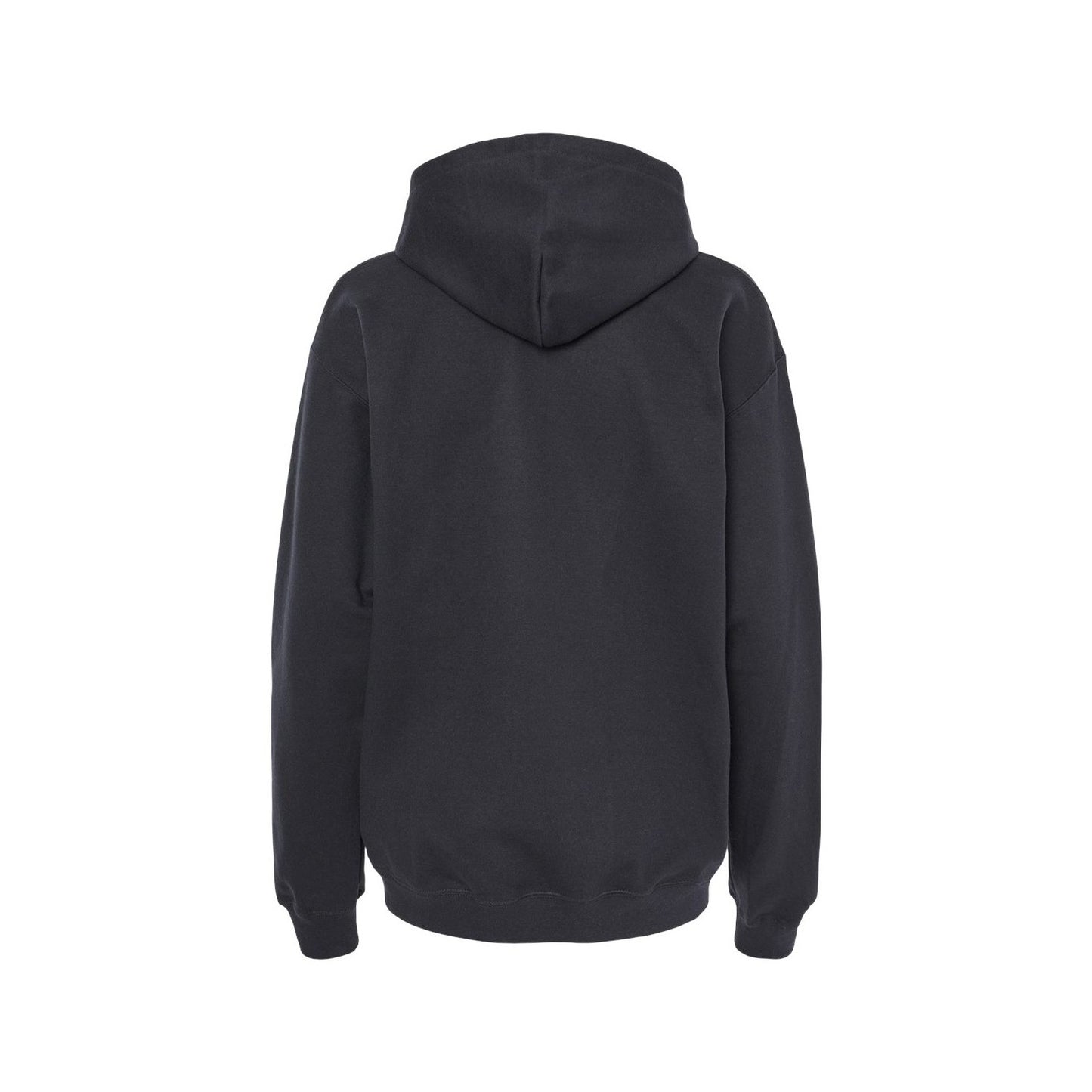 Black - Back - Gildan Unisex Adult Softstyle Fleece Midweight Hoodie