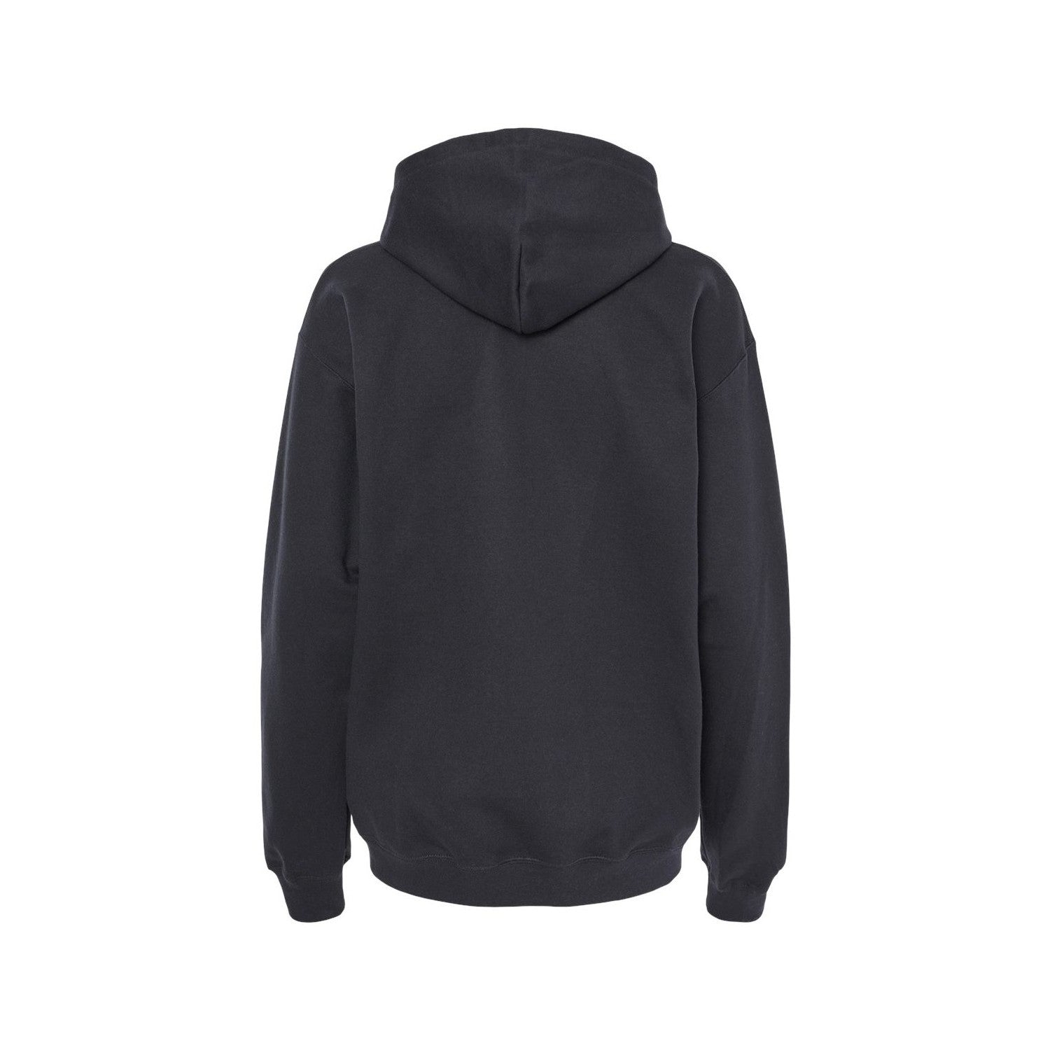 Black - Back - Gildan Unisex Adult Softstyle Fleece Midweight Hoodie