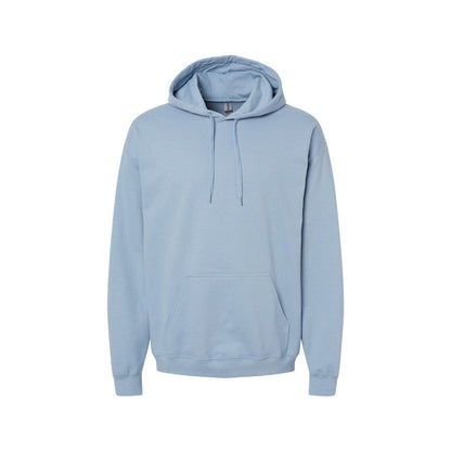 Stone Blue - Front - Gildan Unisex Adult Softstyle Fleece Midweight Hoodie