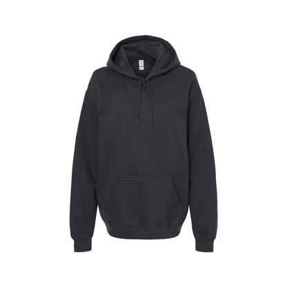 Black - Front - Gildan Unisex Adult Softstyle Fleece Midweight Hoodie