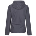 Seal Grey-Black - Back - Regatta Womens-Ladies Venturer 3 Layer Hooded Soft Shell Jacket