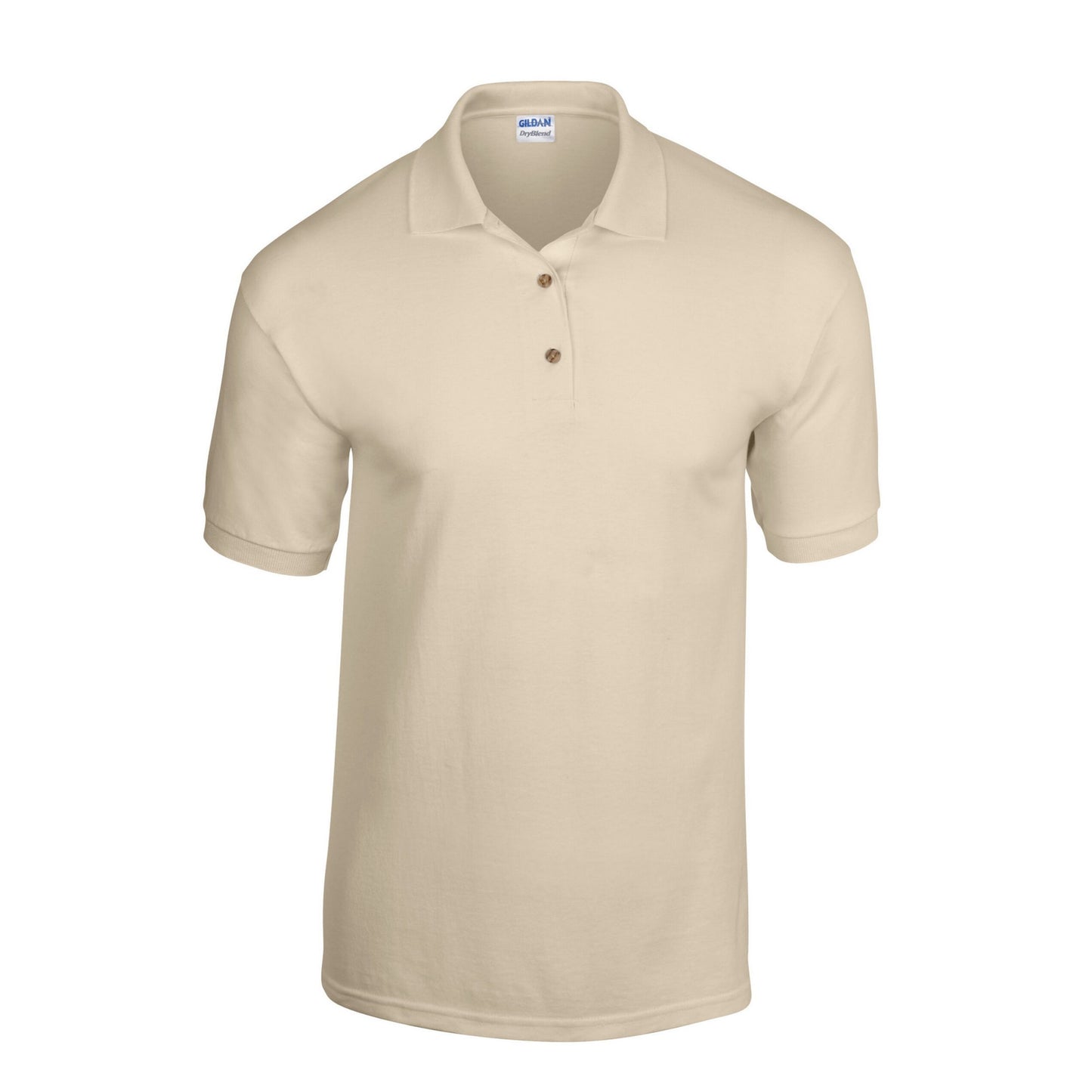 Sand - Front - Gildan Unisex Adult Dryblend Jersey Polo Shirt