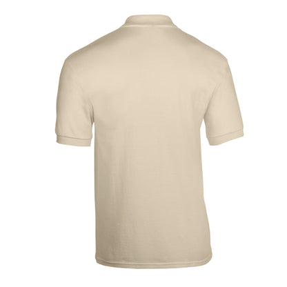 Sand - Back - Gildan Unisex Adult Dryblend Jersey Polo Shirt