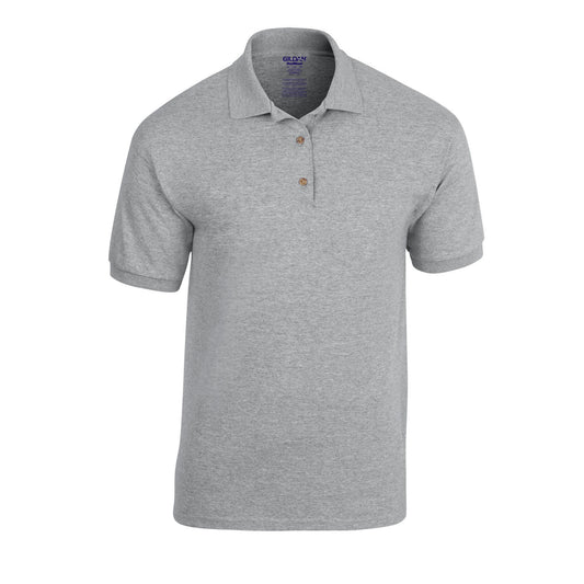 Sports Grey - Front - Gildan Unisex Adult Dryblend Jersey Polo Shirt