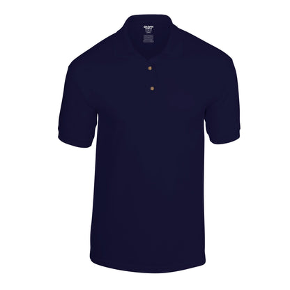 Navy - Front - Gildan Unisex Adult Dryblend Jersey Polo Shirt