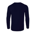 Navy - Back - Gildan Unisex Adult Soft Touch Long-Sleeved T-Shirt