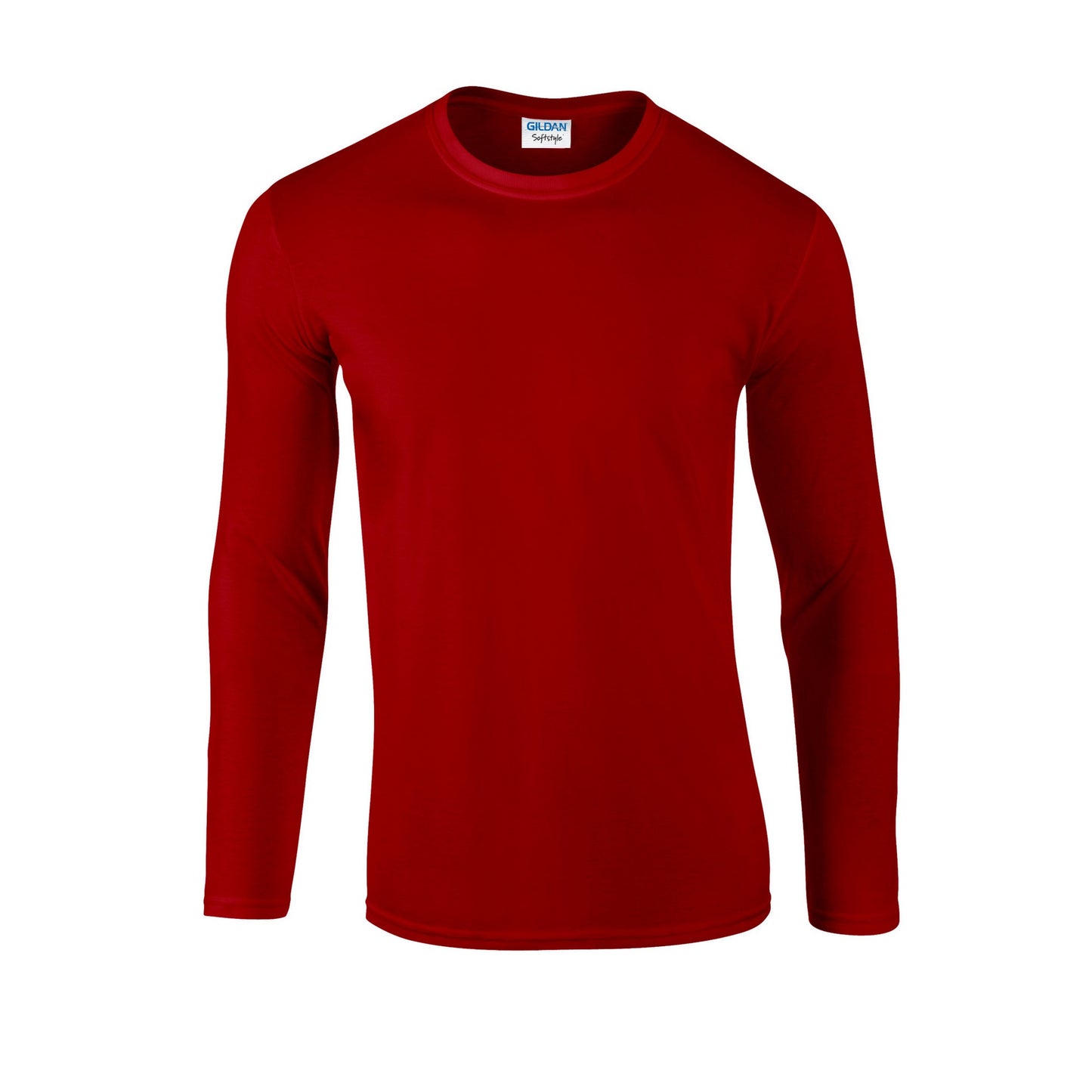 Red - Front - Gildan Unisex Adult Soft Touch Long-Sleeved T-Shirt