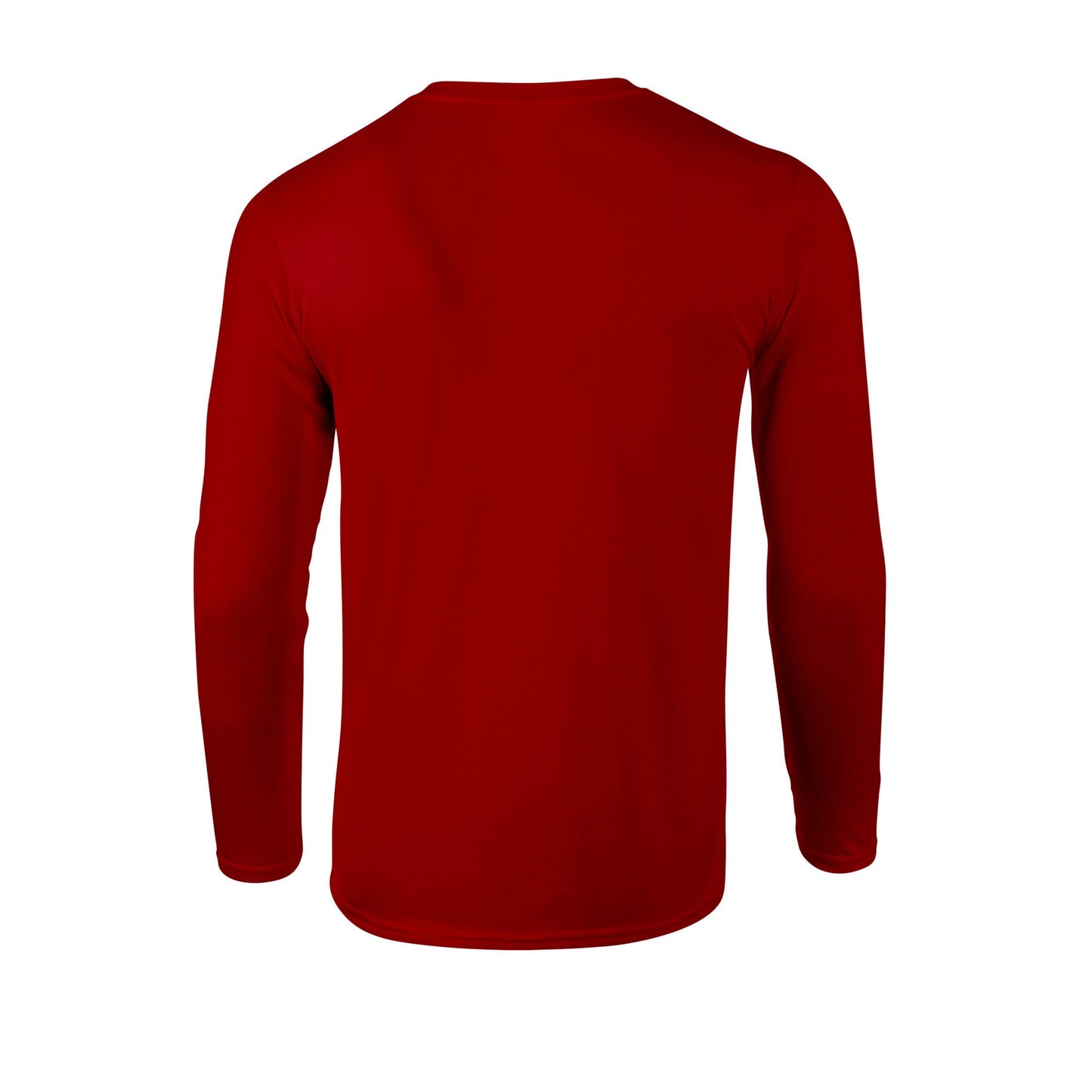 Red - Back - Gildan Unisex Adult Soft Touch Long-Sleeved T-Shirt