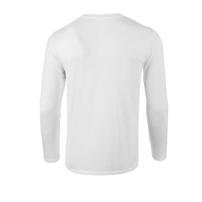 White - Back - Gildan Unisex Adult Soft Touch Long-Sleeved T-Shirt