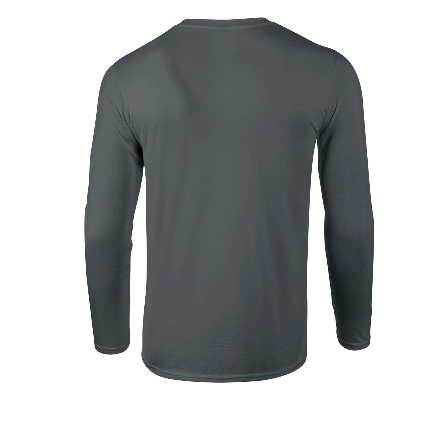 Charcoal - Back - Gildan Unisex Adult Soft Touch Long-Sleeved T-Shirt