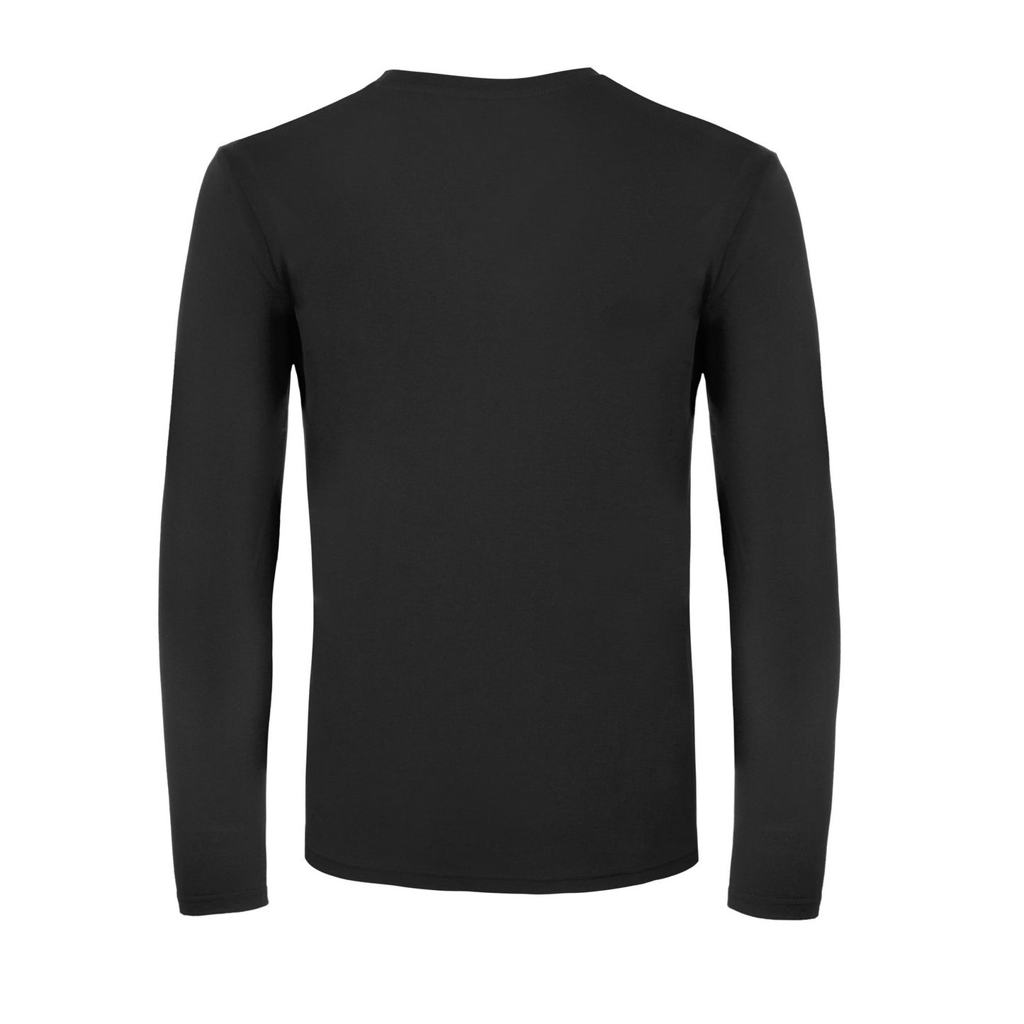 Black - Back - B&C Mens #E150 Long-Sleeved T-Shirt