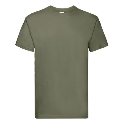Classic Olive - Front - Fruit of the Loom Mens Super Premium T-Shirt