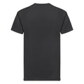 Black - Back - Fruit of the Loom Mens Super Premium T-Shirt