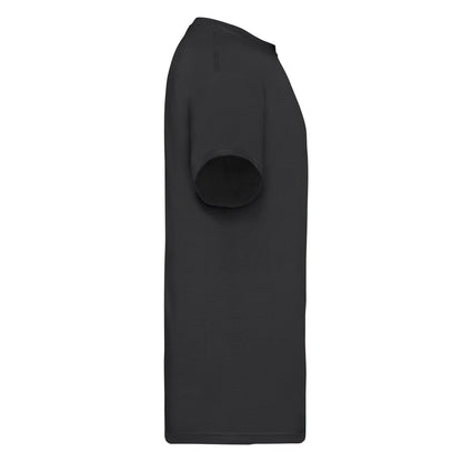 Black - Side - Fruit of the Loom Mens Super Premium T-Shirt