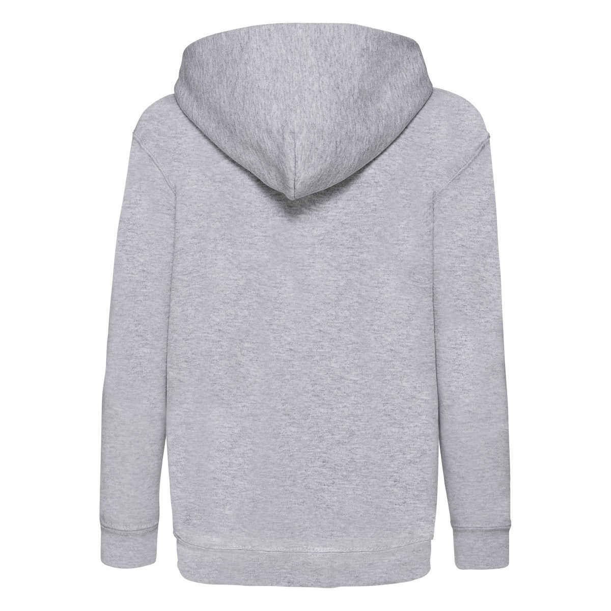 Heather Grey - Back - Fruit of the Loom Childrens-Kids Classic 260 Hoodie
