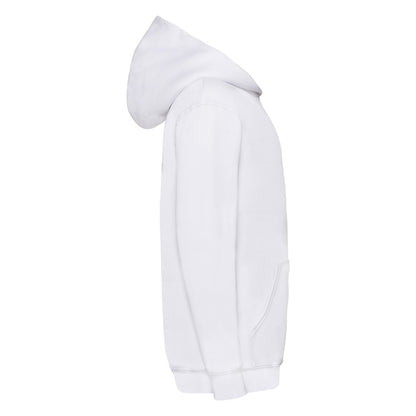 White - Side - Fruit of the Loom Childrens-Kids Classic 260 Hoodie