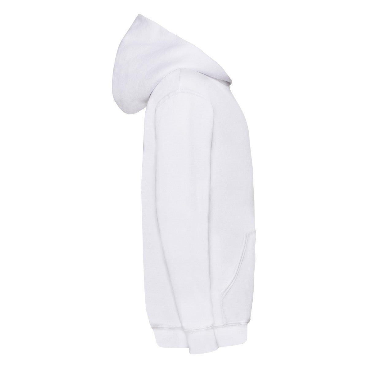 White - Side - Fruit of the Loom Childrens-Kids Classic 260 Hoodie