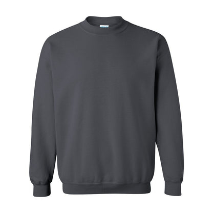 Charcoal - Front - Gildan Unisex Adult Heavy Blend Crew Neck Sweatshirt