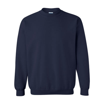 Navy - Front - Gildan Unisex Adult Heavy Blend Crew Neck Sweatshirt