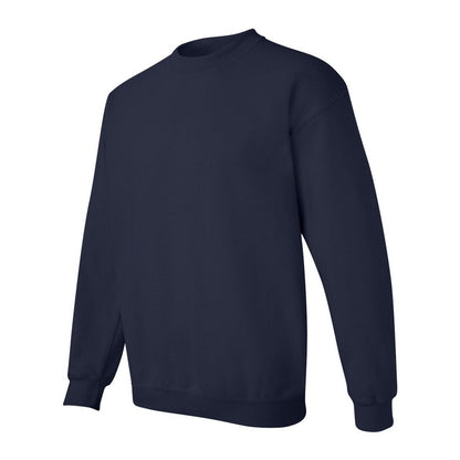 Navy - Side - Gildan Unisex Adult Heavy Blend Crew Neck Sweatshirt