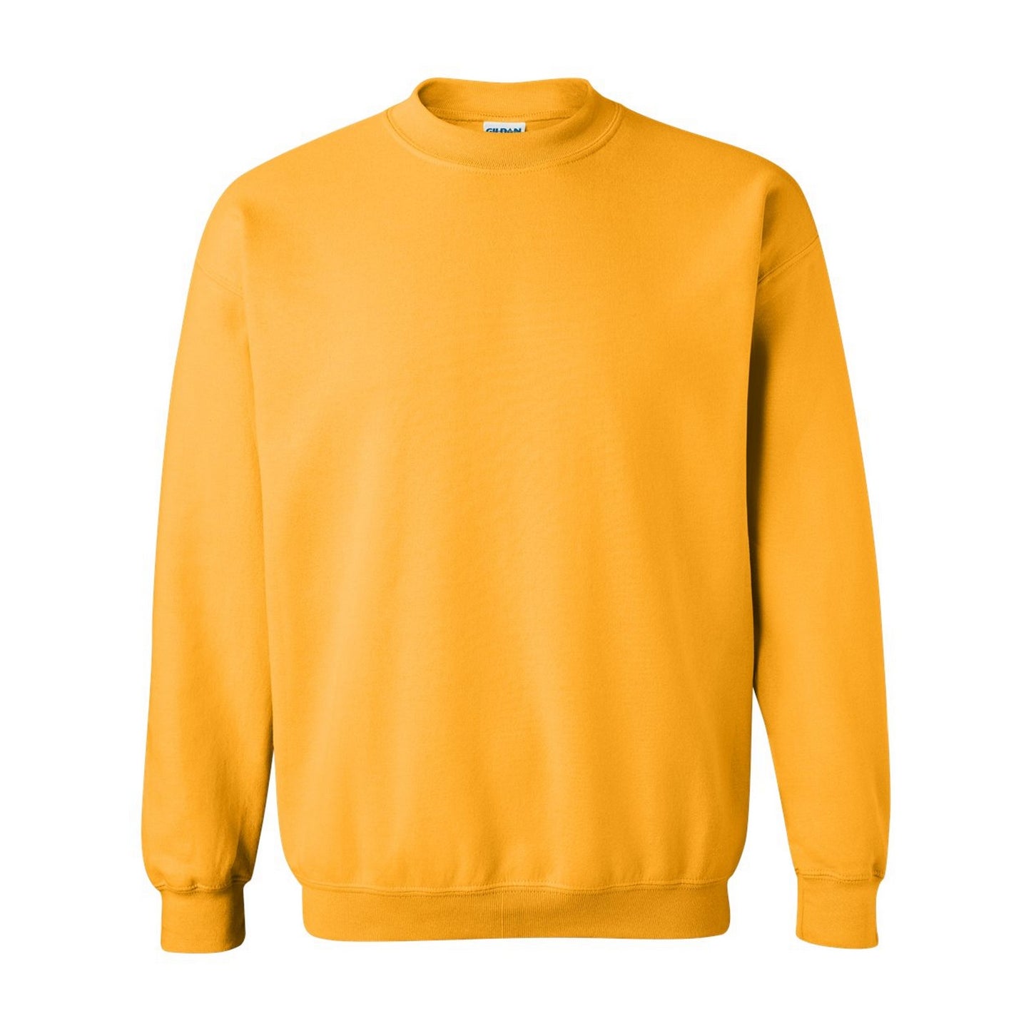 Gold - Front - Gildan Unisex Adult Heavy Blend Crew Neck Sweatshirt
