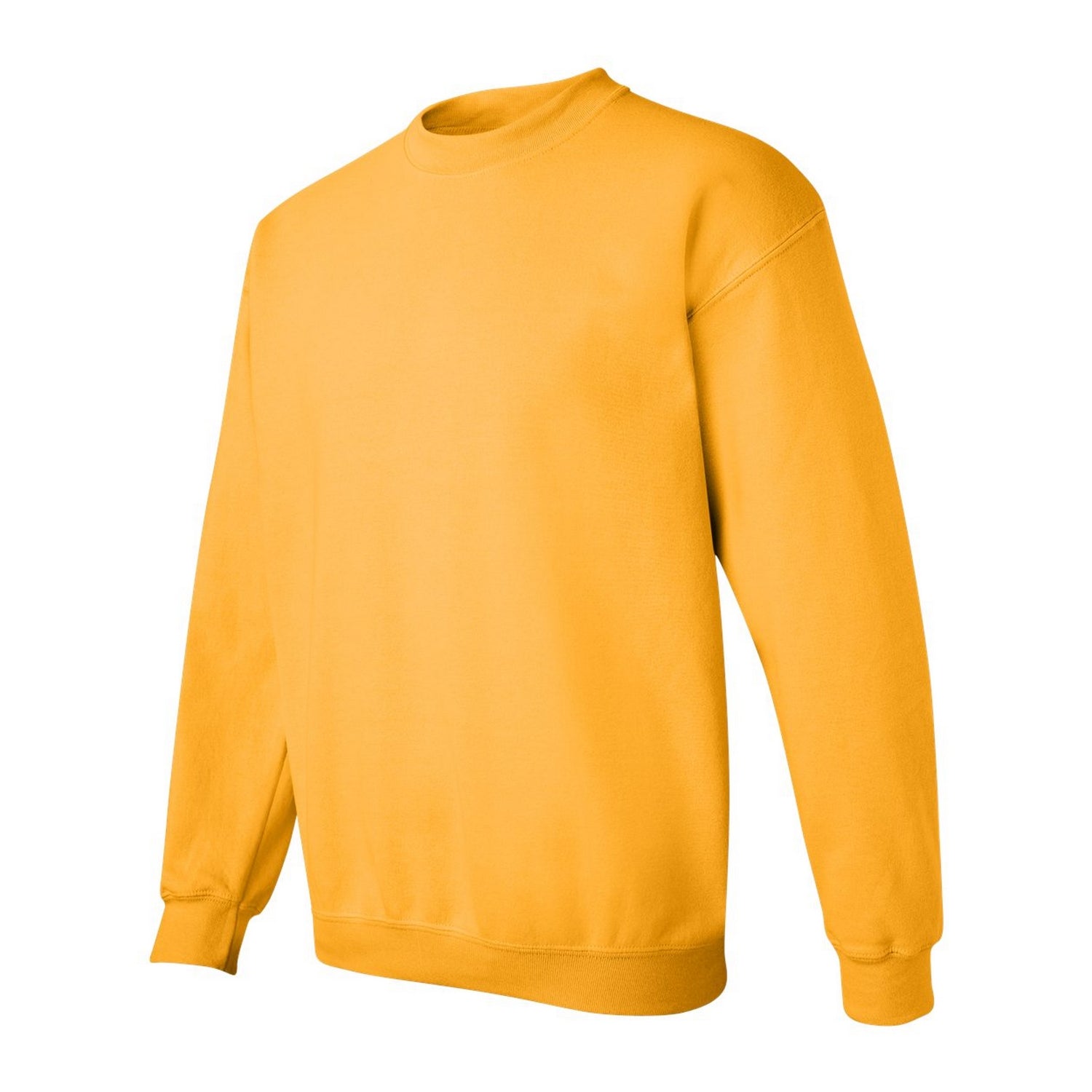 Gold - Side - Gildan Unisex Adult Heavy Blend Crew Neck Sweatshirt