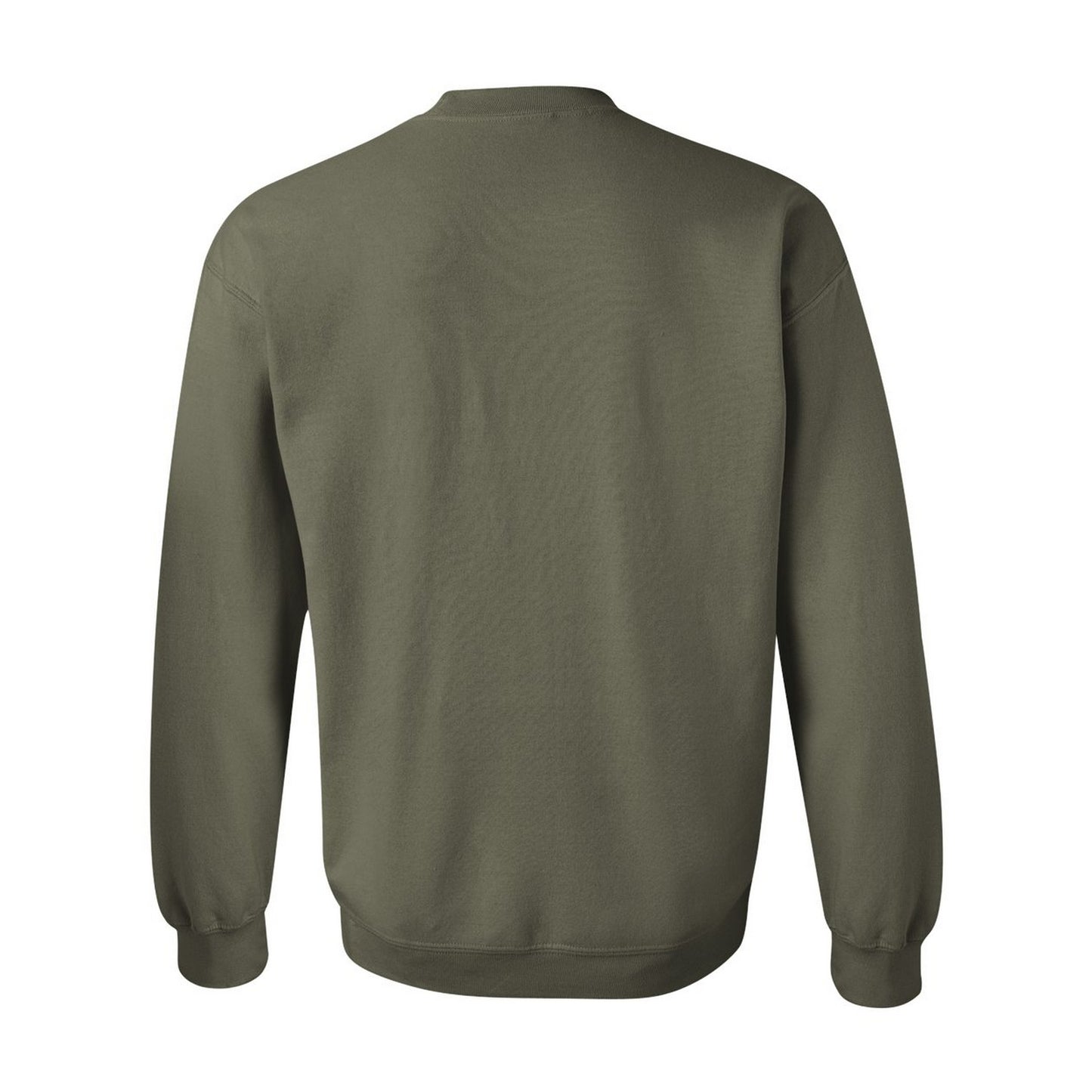 Military Green - Back - Gildan Unisex Adult Heavy Blend Crew Neck Sweatshirt