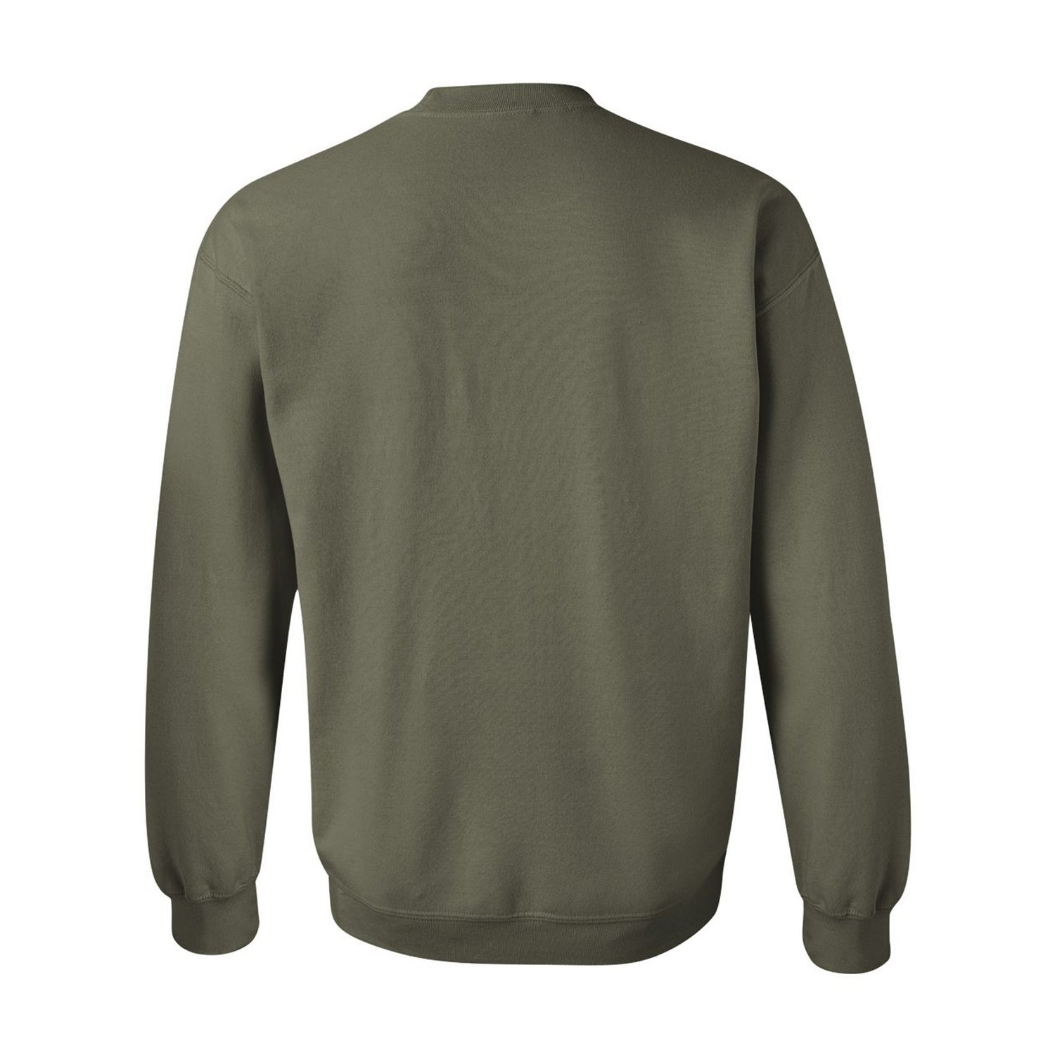 Military Green - Back - Gildan Unisex Adult Heavy Blend Crew Neck Sweatshirt