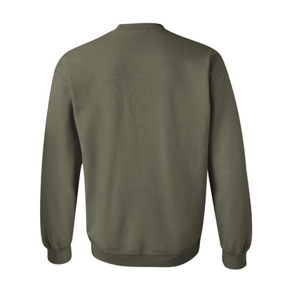 Military Green - Back - Gildan Unisex Adult Heavy Blend Crew Neck Sweatshirt