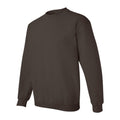 Dark Chocolate - Side - Gildan Unisex Adult Heavy Blend Crew Neck Sweatshirt