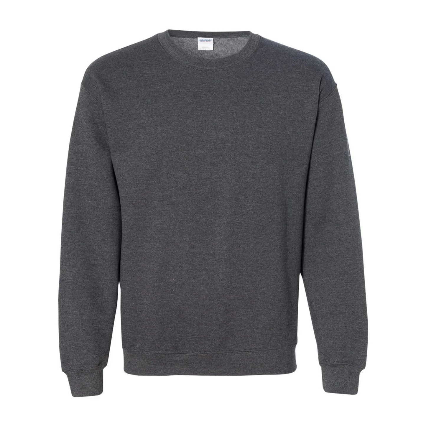 Dark Heather - Front - Gildan Unisex Adult Heavy Blend Crew Neck Sweatshirt