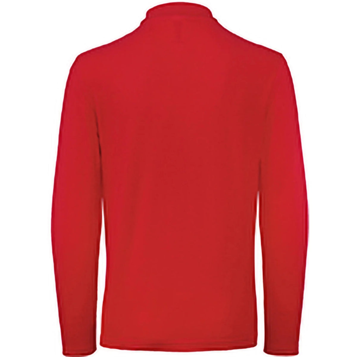 Red - Back - B&C Mens ID.001 Long-Sleeved Polo Shirt