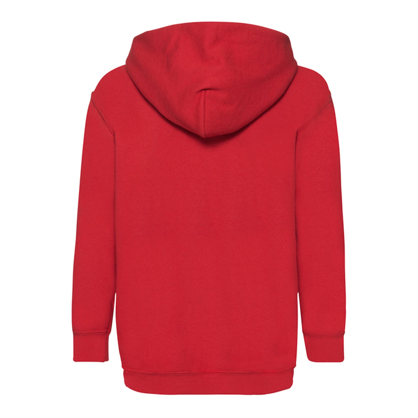 Red - Back - Fruit of the Loom Childrens-Kids Lightweight Hoodie
