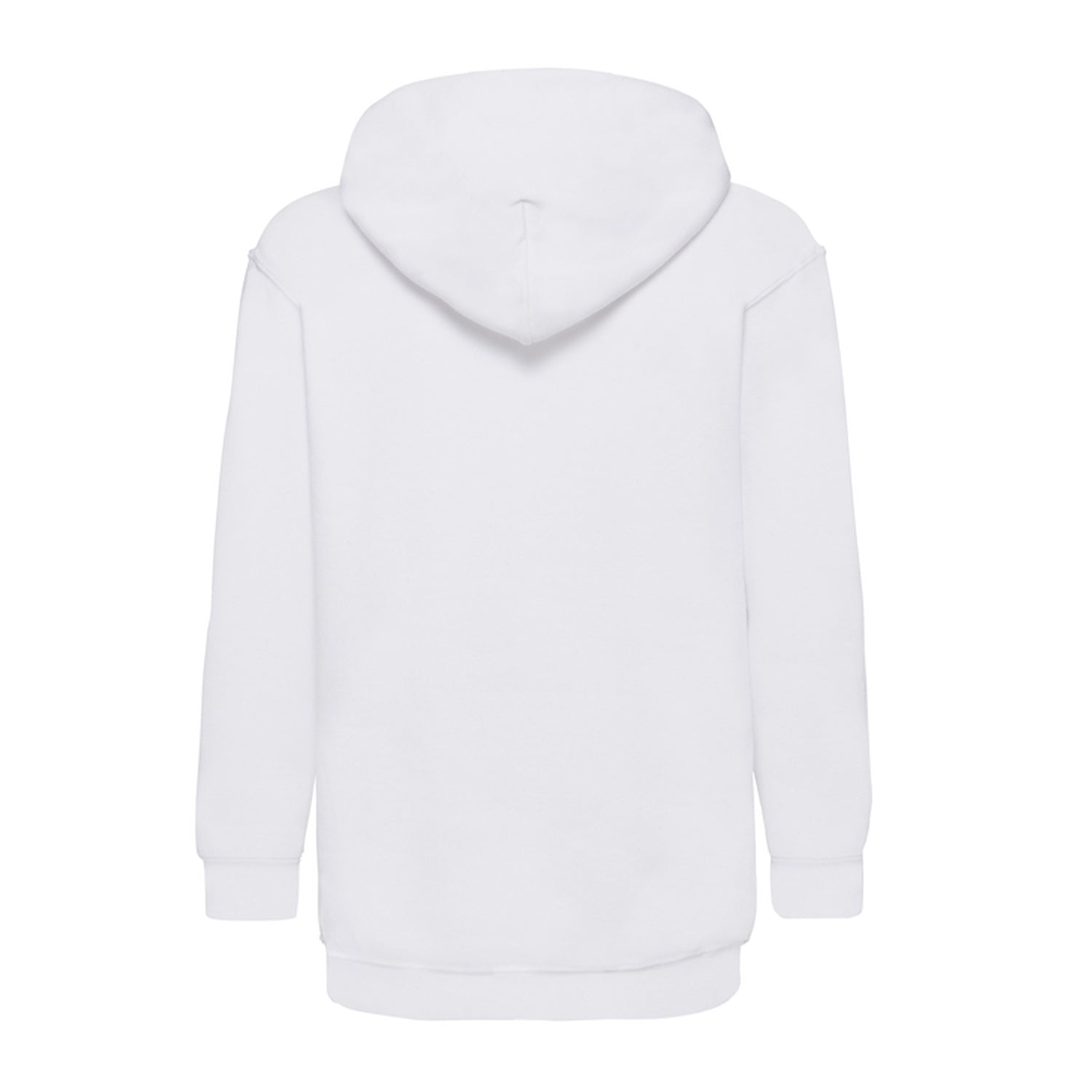 White - Back - Fruit of the Loom Childrens-Kids Lightweight Hoodie